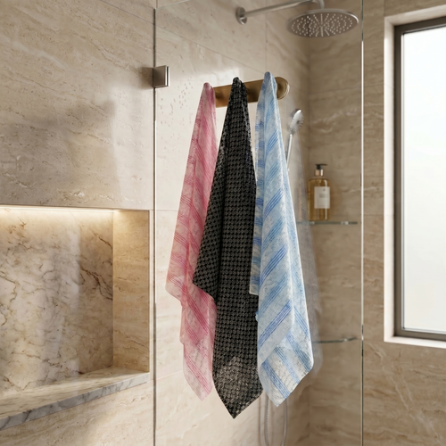 Strixi shower exfoliating towel