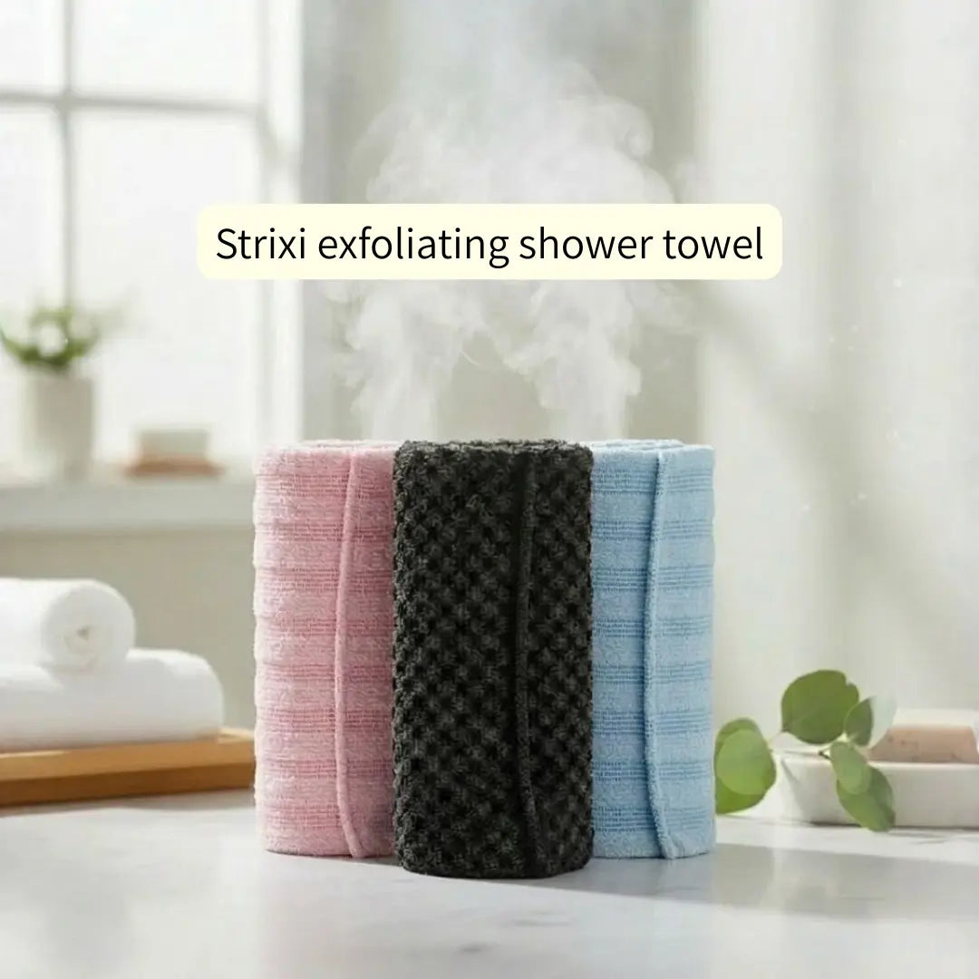 Strixi shower exfoliating towel